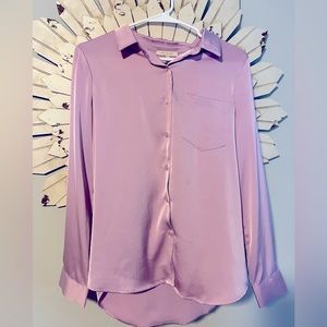 Gorgeous satin type blouse button down